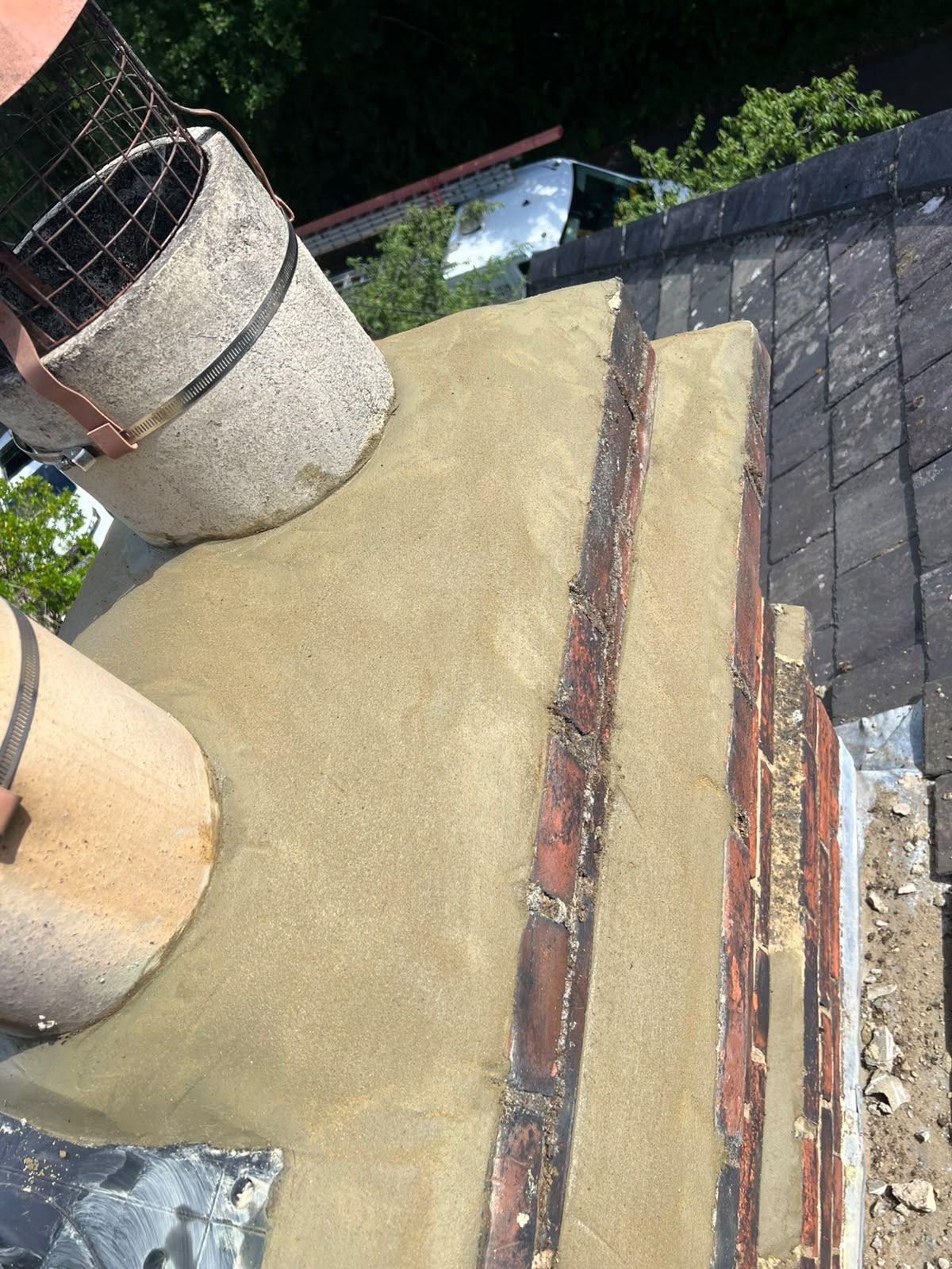 Chimney repair work