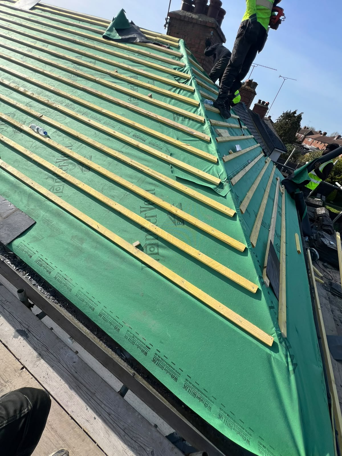 Slate roofing repair