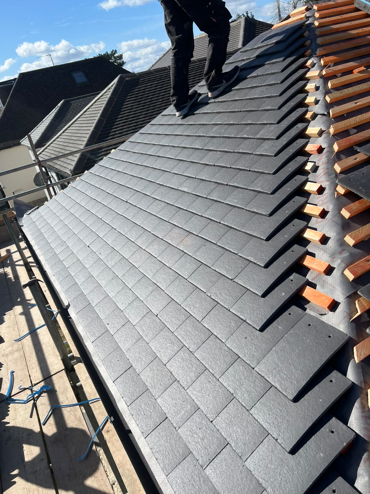 Small tile roof